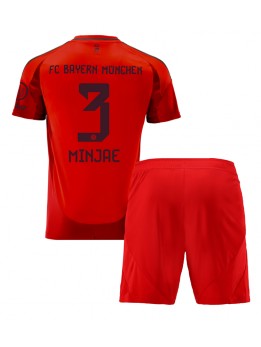 Bayern Munich Kim Min-jae #3 Heimtrikotsatz für Kinder 2024-25 Kurzarm (+ Kurze Hosen)